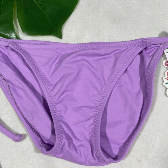 NWT Becca‎ Color Code Side Tie Bikini Bottoms Purple [SZ XS ] - Picture 4 of 8